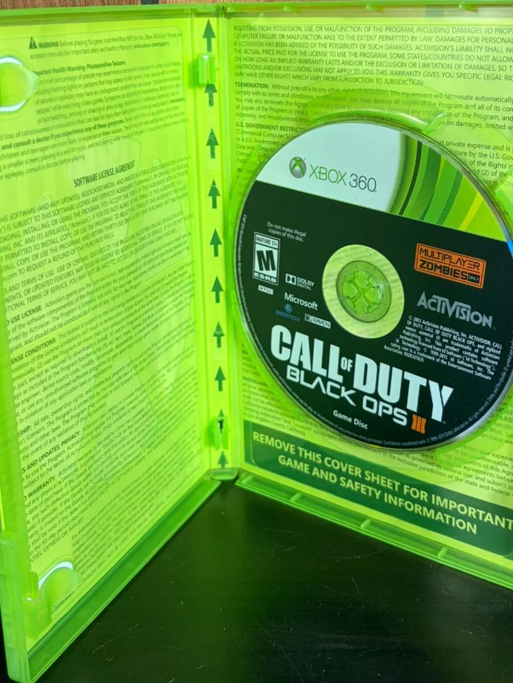 Call of Duty: Black Ops III (Microsoft Xbox 360, 2015)